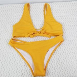 Yellow Bikini size 6 by Zaful Swim